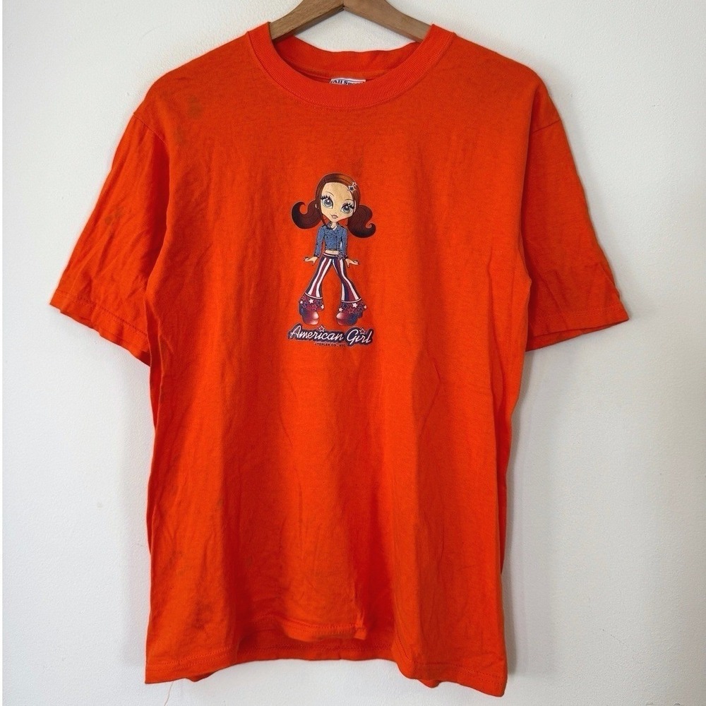 Vintage 90's American Girl Doll‎ Orange Tee Shirt